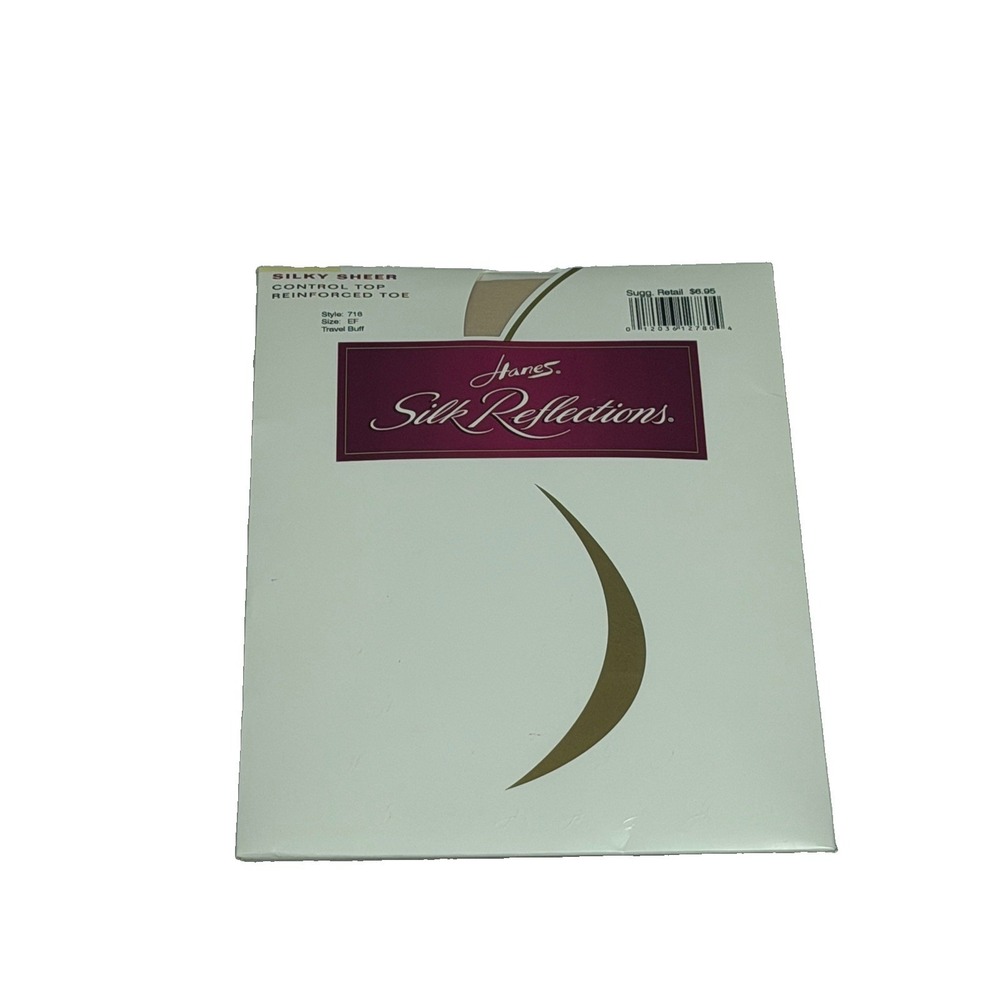 Hanes Silk Reflections Control Top PantyHose EF Silky Sheer Travel Buff 718